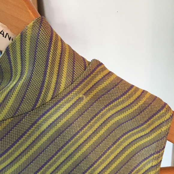 Striped Mock Neck Dress - Picture 4 of 6